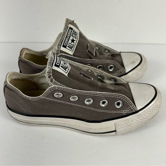 Converse Gray Canvas Women’s Sneakers Size 5 - Picture 5 of 9